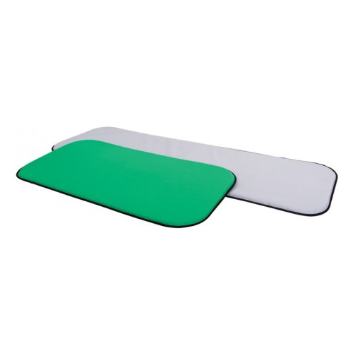 Rozłożony materac piankowy 180 x 60 cm o grubości 3 cm, pokazany z boku z widoczną strukturą pianki i fakturą Kodury