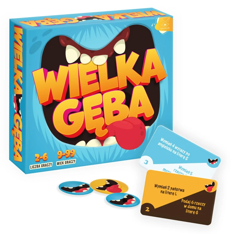 Wielka Gęba szybka gra rodzinna KANGUR w opakowaniu 173x185 mm