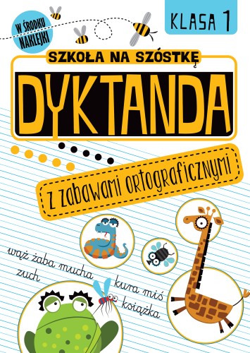 Okładka książki Dyktanda z zabawami ortograficznymi Wilga w formacie 295x210x1 mm, zawierająca ćwiczenia ortograficzne dla klas 1-3