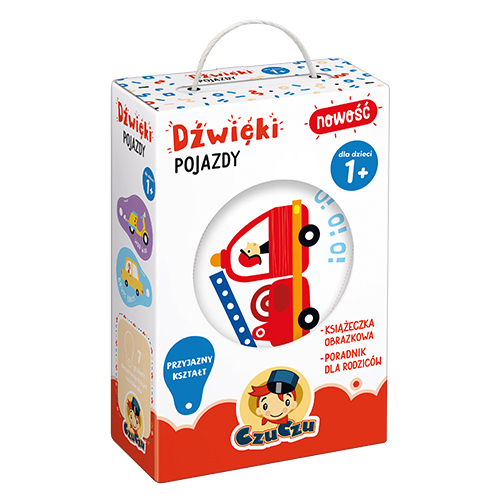 Książeczka obrazkowa Dźwięki Pojazdy Bright Junior Media z ilustracjami pojazdów i dźwiękami dla dzieci