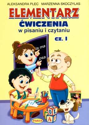 Okładka książki Elementarz do nauki czytania metodą sylabową wydawnictwa Pasja w formacie 295x210x1 mm