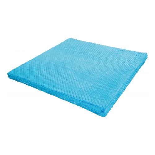 Zbliżenie na strukturę pokrycia materaca Soft Hill; materiał poliestrowy, przyjemny w dotyku, wymiary 100 x 100 cm, grubość 5 cm