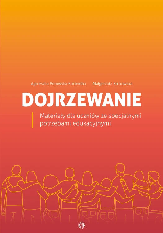 Okładka materiałów edukacyjnych Dojrzewanie od Harmonia podręczniki, przeznaczonych dla uczniów ze specjalnymi potrzebami edukacyjnymi