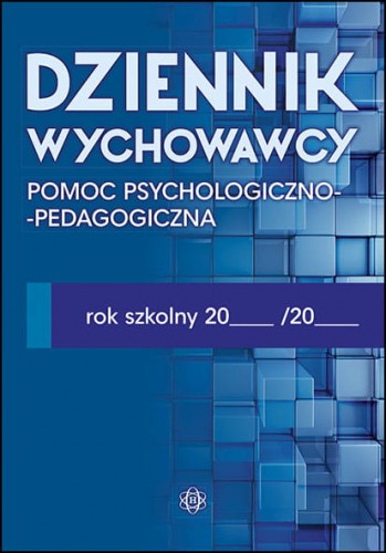 Dziennik wychowawcy HARMONIA w formacie 295x205x2 mm z miękką okładką, widok okładki i wnętrza