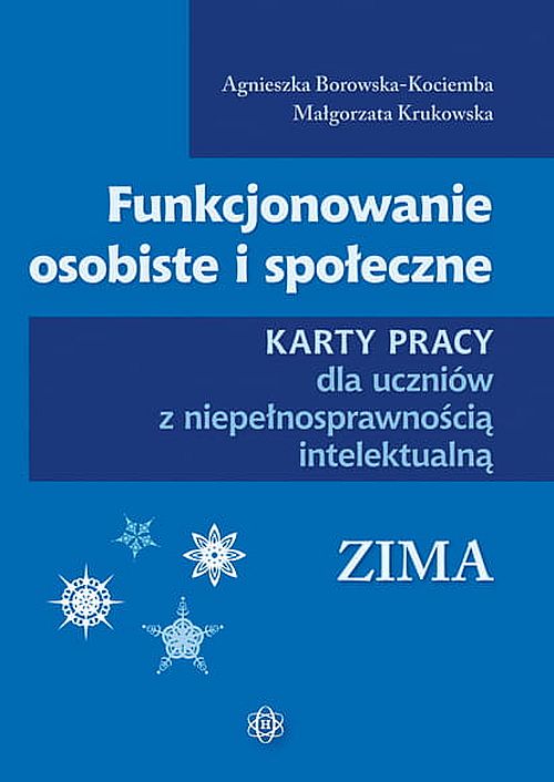 Okładka kart pracy Funkcjonowanie osobiste i społeczne Zima wydawnictwa Harmonia podręczniki, format 305x225 mm