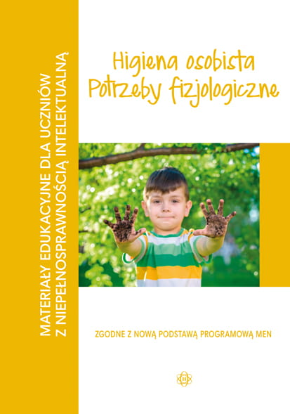 Okładka materiałów edukacyjnych dla uczniów z niepełnosprawnością intelektualną wydawnictwa Harmonia