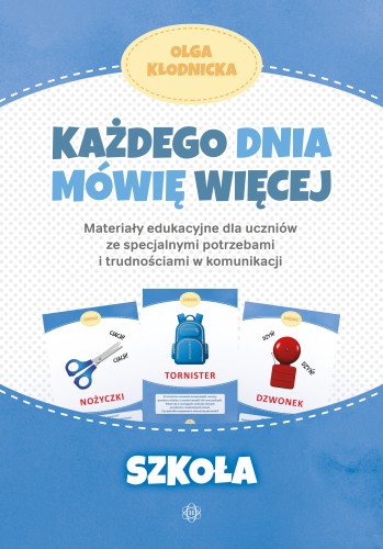 Książka Każdego dnia mówię więcej – materiały edukacyjne Harmonia podręczniki, okładka i ilustracje