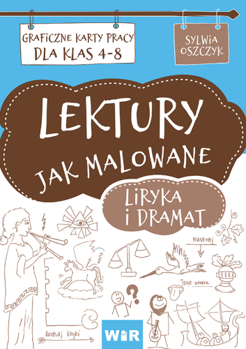 Lektury jak malowane, karty pracy z języka polskiego dla klas 4–8, wydawnictwo Wir (T)