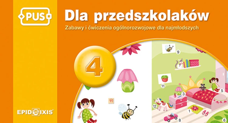 Książeczka PUS Dla przedszkolaków 4 EPIDEIXIS z ćwiczeniami dla najmłodszych