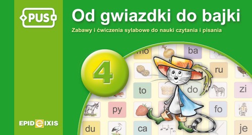 Książeczka edukacyjna Od gwiazdki do bajki 4 z ćwiczeniami sylabowymi wydawnictwa EPIDEIXIS