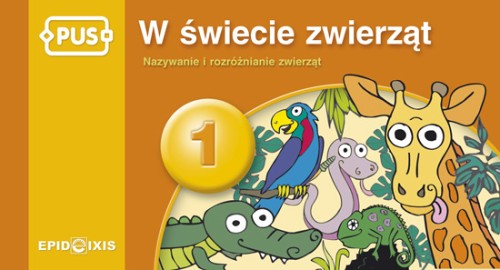 Ilustracja książeczki W świecie zwierząt 1 EPIDEIXIS pokazująca kolorowe zwierzęta i przyrodę