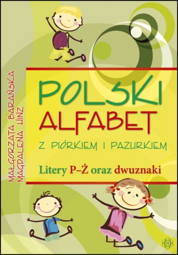 Polski alfabet z piórkiem i pazurkiem HARMONIA – okładka ćwiczeń liter i dwuznaków