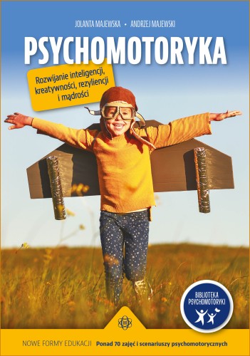 Okładka książki Psychomotoryka wydawnictwa HARMONIA z ponad 70 ćwiczeniami dla dzieci