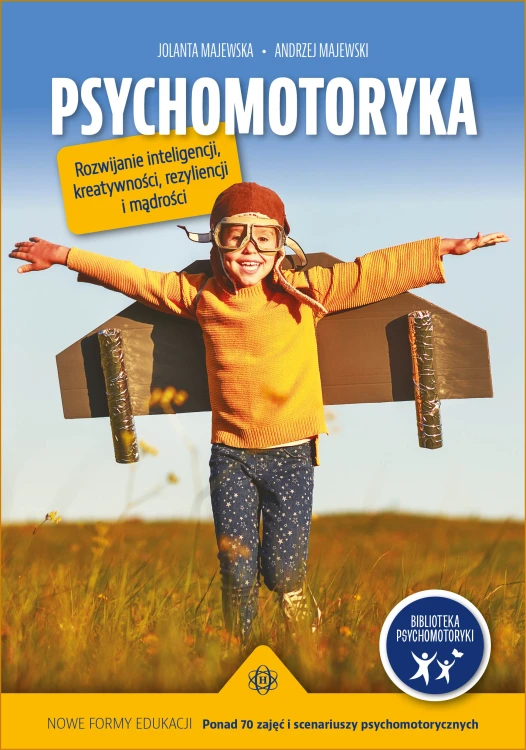 Okładka książki Psychomotoryka wydawnictwa HARMONIA z ponad 70 ćwiczeniami dla dzieci