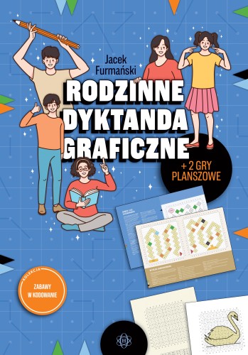 Okładka książki Rodzinne dyktanda graficzne HARMONIA – ćwiczenia kodowania i koncentracji w formacie 293x205 mm