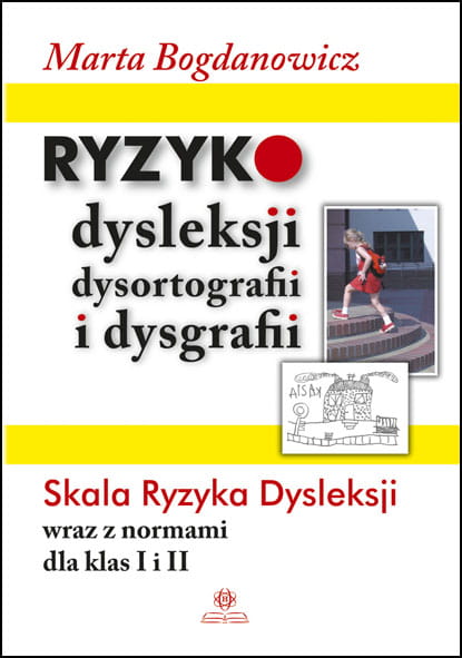 Okładka książki Skala Ryzyka Dysleksji dla klas 1–2 od HARMONIA w formacie 235x165x3 mm