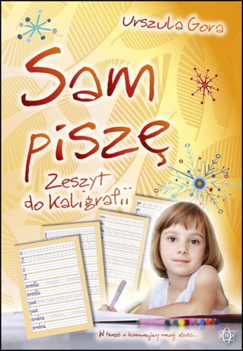 Okładka zeszytu do kaligrafii i nauki pisania HARMONIA w formacie 234x164x5 mm, widok z przodu