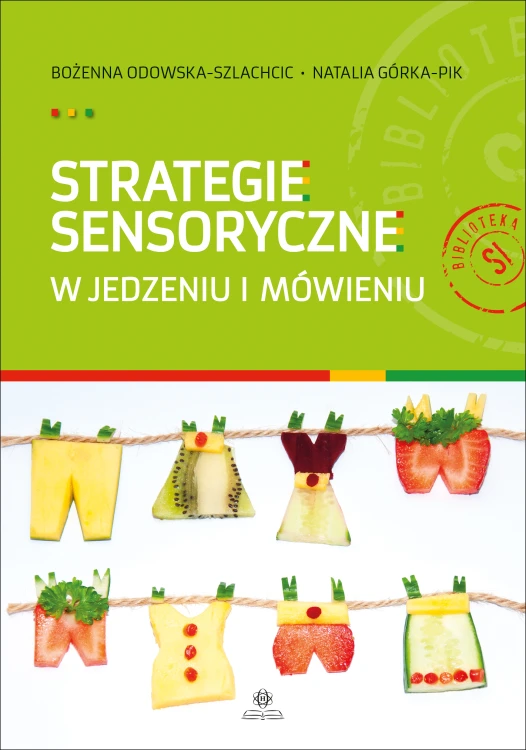 Podręcznik Strategie sensoryczne w jedzeniu i mówieniu HARMONIA, okładka książki zbliżenie