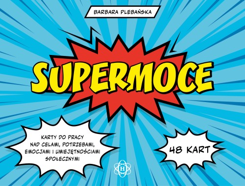 Publikacja Supermoce Harmonia podręczniki, karty terapeutyczne do rozmów o emocjach i potrzebach.
