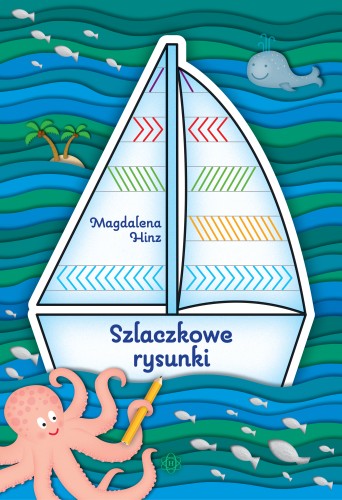 Okładka książki Szlaczkowe rysunki – ćwiczenia grafomotoryczne HARMONIA w formacie 293x205x1 mm