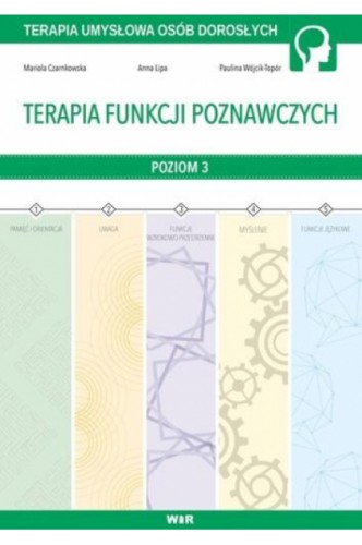 Terapia funkcji poznawczych 3 WIR – okładka książki z ćwiczeniami dla dorosłych