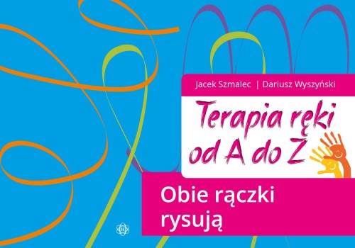 Okładka zestawu kart "Obie rączki rysują" z serii Terapia ręki od A do Z marki HARMONIA