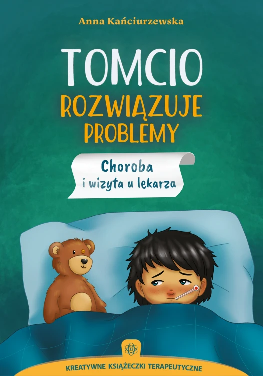Okładka książki "Tomcio rozwiązuje problemy" HARMONIA, seria Kreatywne Książeczki Terapeutyczne, format 235x165x1 mm