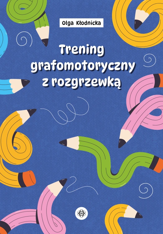 Okładka książki Trening grafomotoryczny z rozgrzewką Harmonia podręczniki w formacie 294x207x1 mm z ilustracją edukacyjną