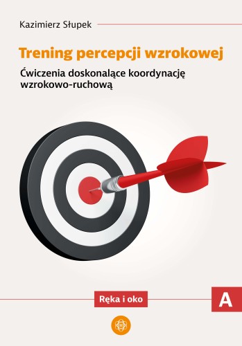 Okładka kart pracy do treningu percepcji wzrokowej i koordynacji wzrokowo-ruchowej od Harmonia podręczniki