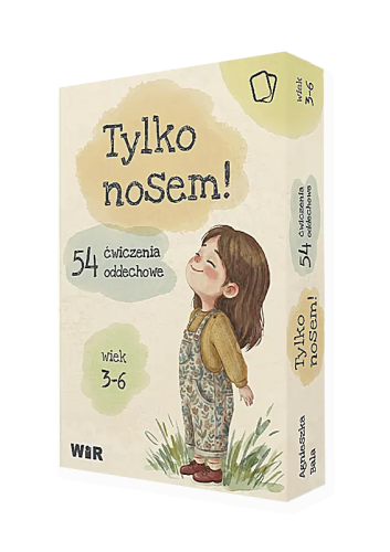 Zestaw kart ćwiczeń oddechowych Tylko nosem! marki Wir (T) dla dzieci przedszkolnych wspierający prawidłowy tor oddechowy