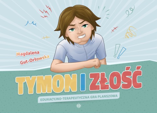 Gra edukacyjno-terapeutyczna Tymon i złość wydawnictwa Harmonia podręczniki – widok planszy i elementów do gry