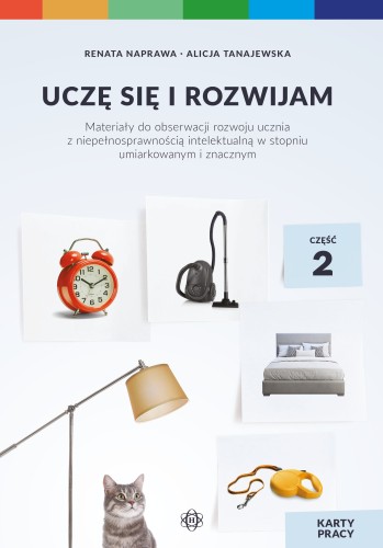 Okładka kart pracy 'Uczę się i rozwijam. Część 2' wydawnictwa Harmonia podręczniki dla uczniów z niepełnosprawnością intelektualną