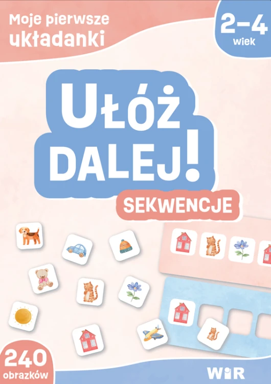Ułóż dalej! Sekwencje, zestaw edukacyjny z układankami dla dzieci w wieku 2–4 lat