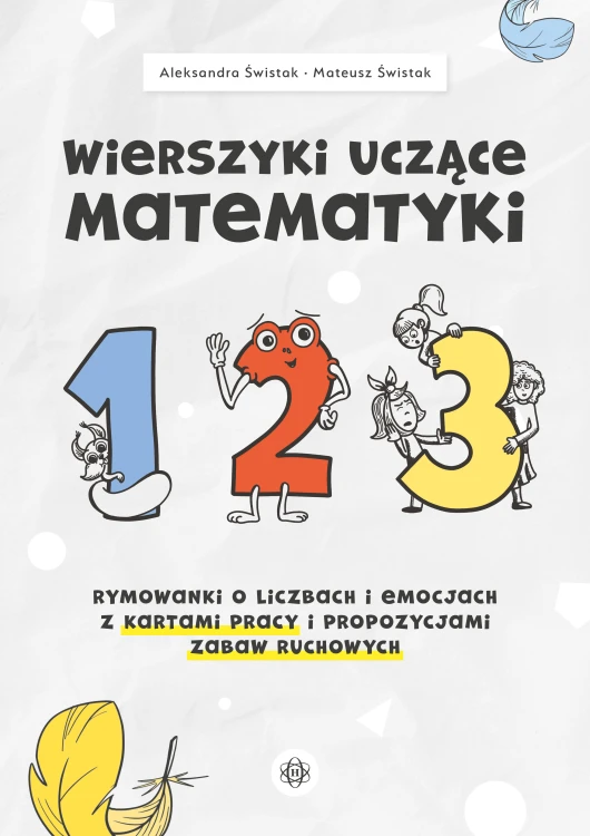 Okładka książki Wierszyki uczące matematyki HARMONIA z rymowankami i kartami pracy dla dzieci przedszkolnych