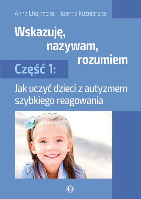 Okładka pomocy dydaktycznej Wskazuję, nazywam, rozumiem część 1 wydawnictwa HARMONIA z książeczką i zestawem 270 obrazków