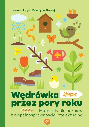 Karty pracy Wędrówka przez pory roku Wiosna Harmonia podręczniki okładka z ilustracją wiosenną