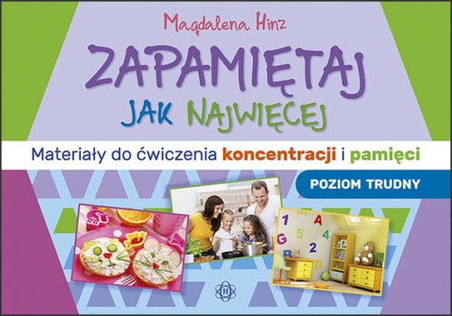 Publikacja Zapamiętaj jak najwięcej Poziom trudny HARMONIA z ćwiczeniami pamięci i koncentracji
