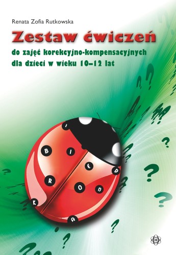 Okładka zestawu ćwiczeń korekcyjno-kompensacyjnych dla dzieci 10–12 lat wydawnictwa Harmonia podręczniki w formacie 293x205x9 mm