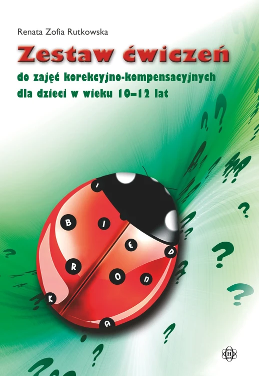Okładka zestawu ćwiczeń korekcyjno-kompensacyjnych dla dzieci 10–12 lat wydawnictwa Harmonia podręczniki w formacie 293x205x9 mm