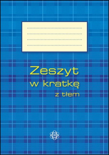 Zeszyt w kratkę z tłem B5 HARMONIA do nauki cyfr i kaligrafii, 64 strony