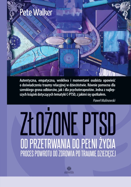Okładka poradnika o traumie dziecięcej Złożone PTSD wydawnictwa HARMONIA w formacie 242x170x1 mm