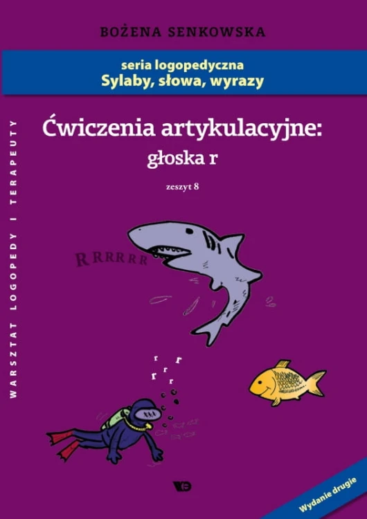 Ćwiczenia artykulacyjne głoska R zeszyt 8 Wydawnictwo Edukacyjne w miękkiej okładce