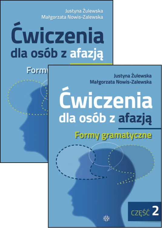 Okładka książki Ćwiczenia dla osób z afazją marki HARMONIA z serii do terapii mowy