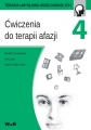 Ćwiczenia do terapii afazji 4 WIR — okładka zeszytu do rehabilitacji mowy, czytania i pisania.