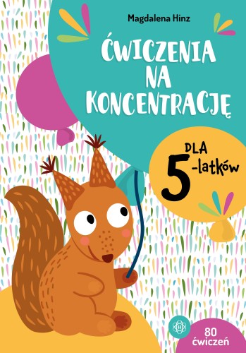 Blok ćwiczeń na koncentrację dla 5-latków Harmonia podręczniki - okładka z ilustracją dzieci wykonujących zadania
