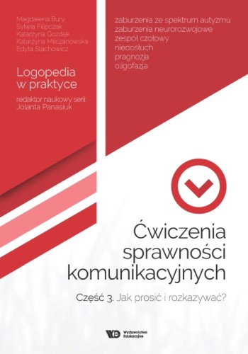 Ćwiczenia sprawności komunikacyjnych 3 Wydawnictwa Edukacyjnego – okładka książki o proszeniu i wydawaniu poleceń
