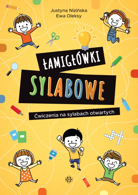 Okładka książki Łamigłówki sylabowe 57 stron od Harmonia podręczniki z ćwiczeniami na sylabach otwartych