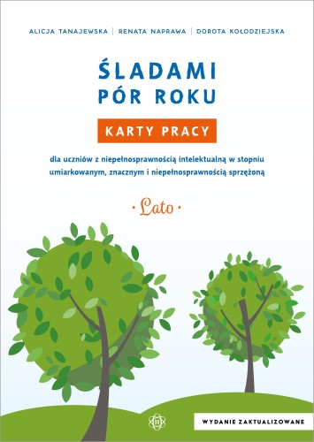 Okładka kart pracy Śladami pór roku Lato wydawnictwa Harmonia podręczniki, format 305x215x3 mm