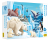 Puzzle Bieguny 220 elementów z książką edukacyjną WILGA PLAY - obraz przedstawiający zimowy krajobraz