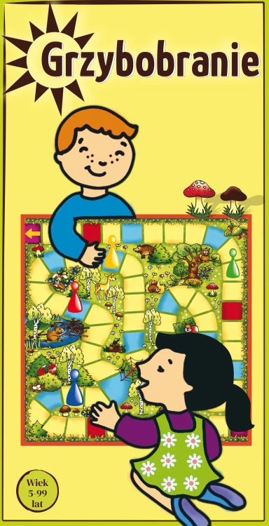 Małe Grzybobranie – kompaktowa gra planszowa edukacyjna ABINO w formacie 250x130 mm